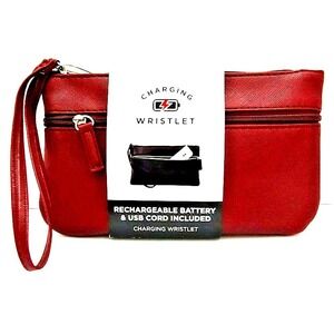 Mundi Phone Charger Wristlet Wallet Purse Rechargeable Battery & USB Cord